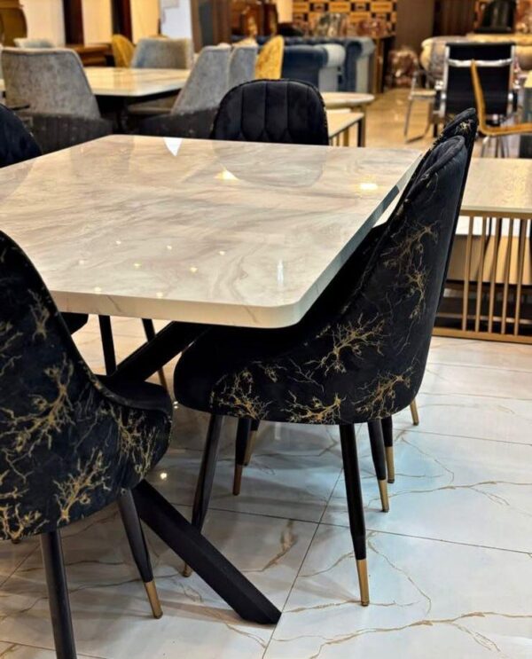 Black & White Dining Table - Image 4