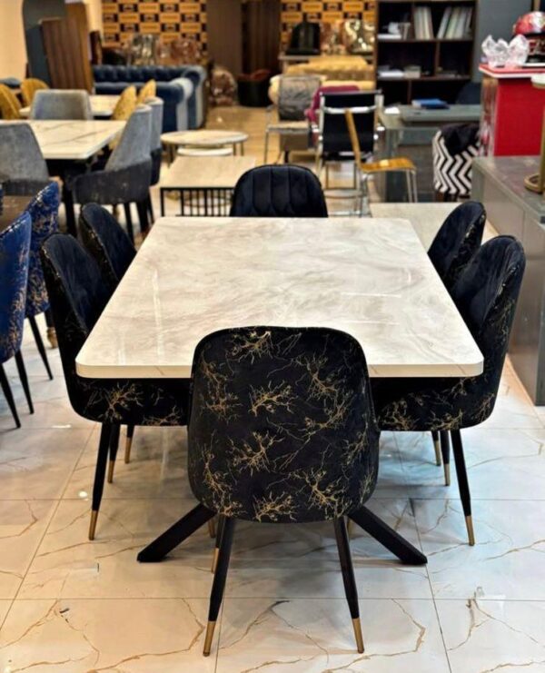 Black & White Dining Table - Image 5