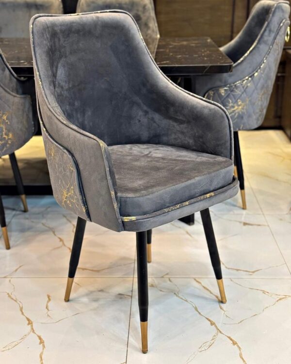 Grey & Black Dining Table - Image 3