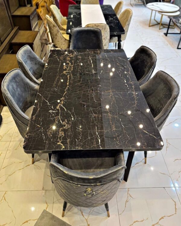 Grey & Black Dining Table