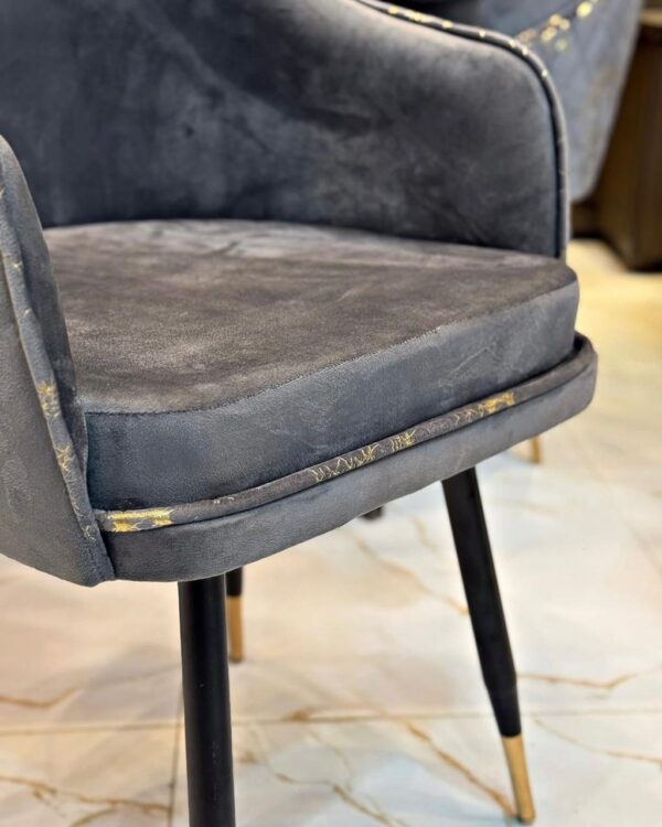Grey & Black Dining Table - Image 5